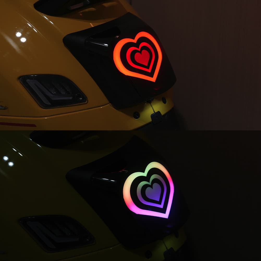 Vespa Gts300 Heart-Shaped Taillight Modified Led Taillight Assembly Vespa Motorcycle Taillight Brake