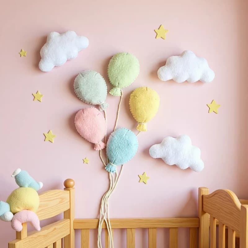 New Felt Balloon Set Newborn Photo Props Balloon Props Posing Props Balloon Props Clouds