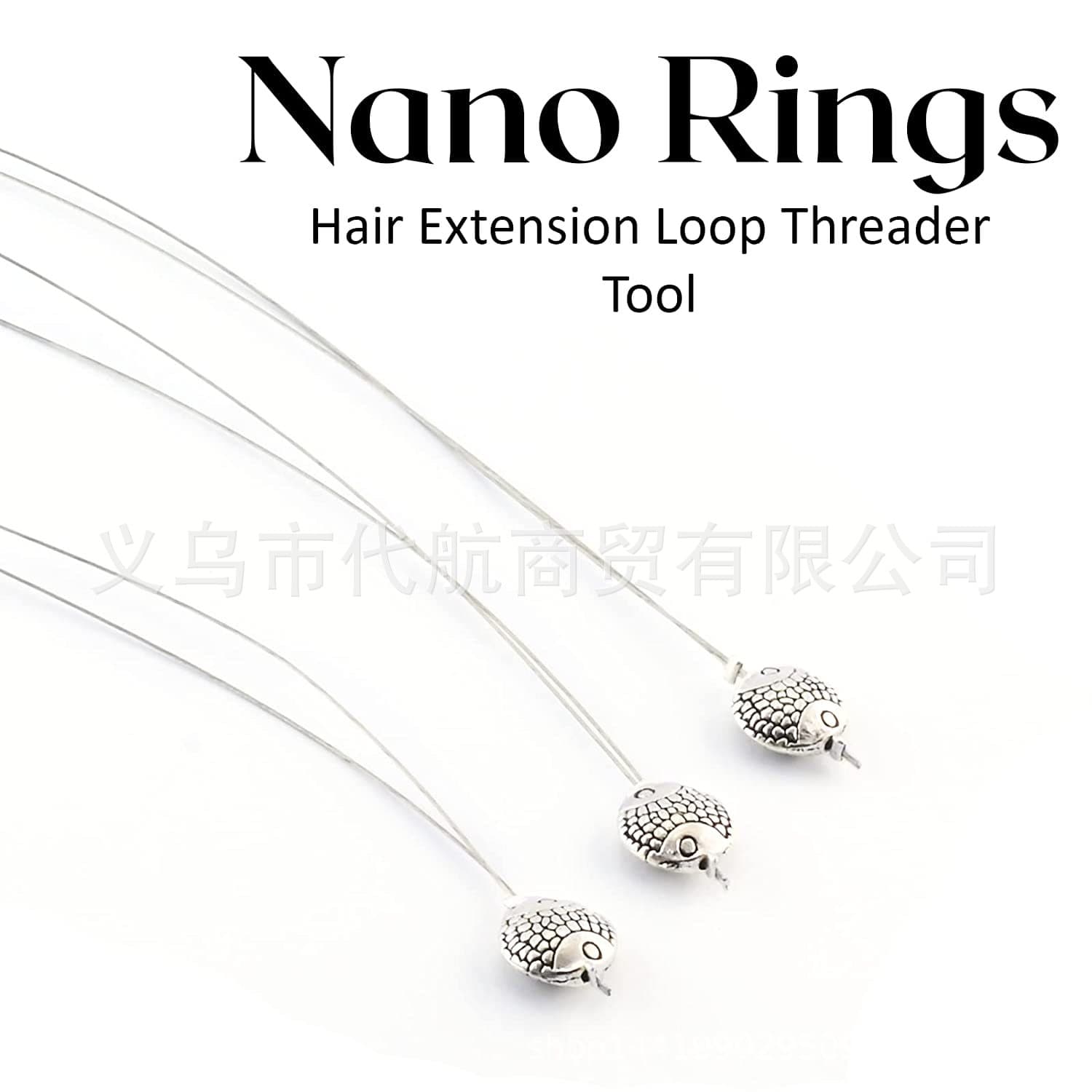 Xiaoyu Nano Hair Extension Needle Threader, Thread Guide, Wig Crochet Hook, Multicolor Plastic Handle Bead Threader, Wholesale