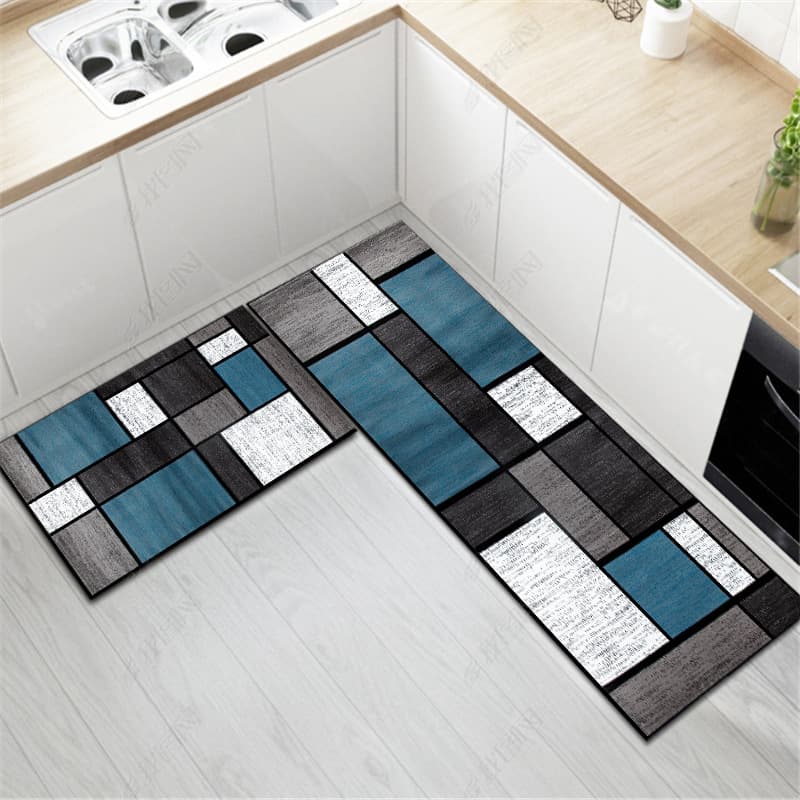 Kitchen Mat Absorbent Anti-Oil Home Anti-Slip Waterproof Oil-Proof Dirt-Resistant No-Wash Entry Door Mat Floor Mat