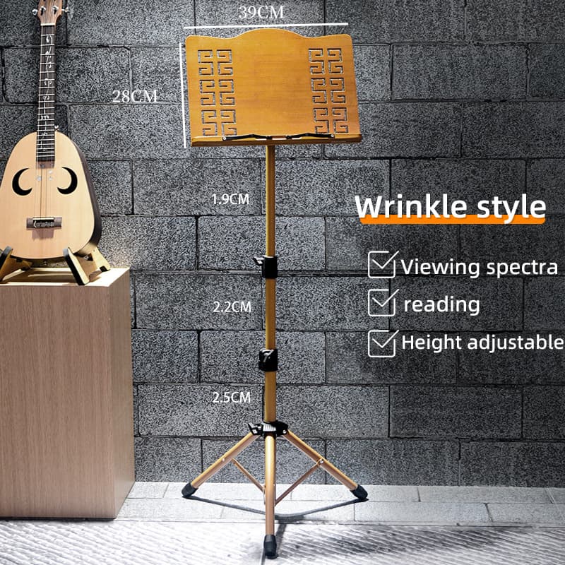Amazon's best-selling note style music stand floor-standing lifting bamboo music stand metal stand reading stand chanting stand