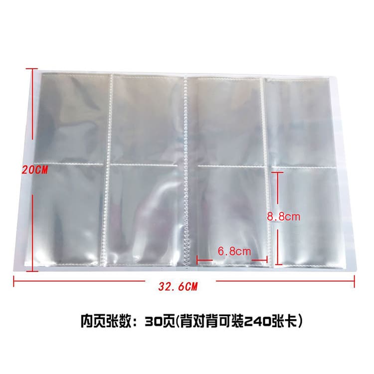 Game Card Pack 4-grid Pocket Monster Card Album Pvc Small Collection Office Culture/album/collection