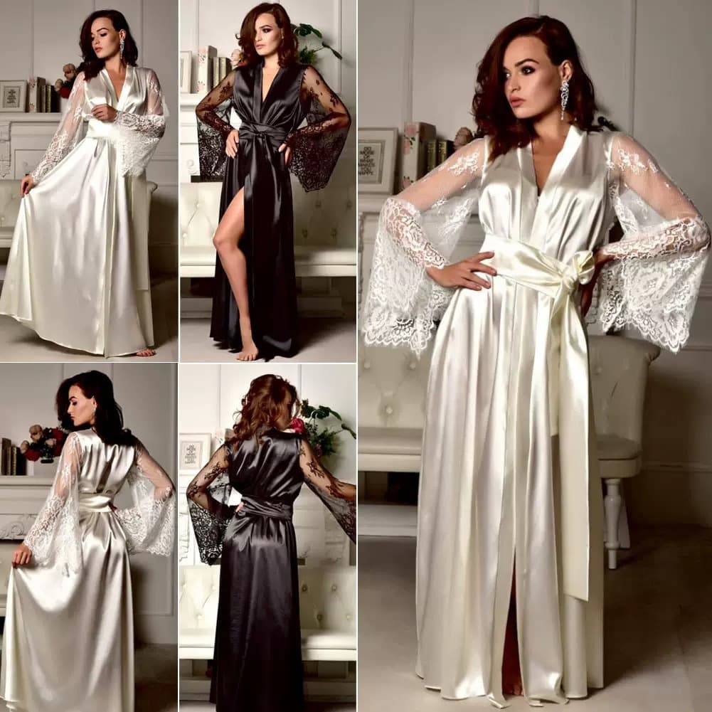Sexy Ice Silk Lingerie Women's Plus Size Sleepwear Nightgown Special Use Clothing Short Sheer Transparent Bedroom Costume