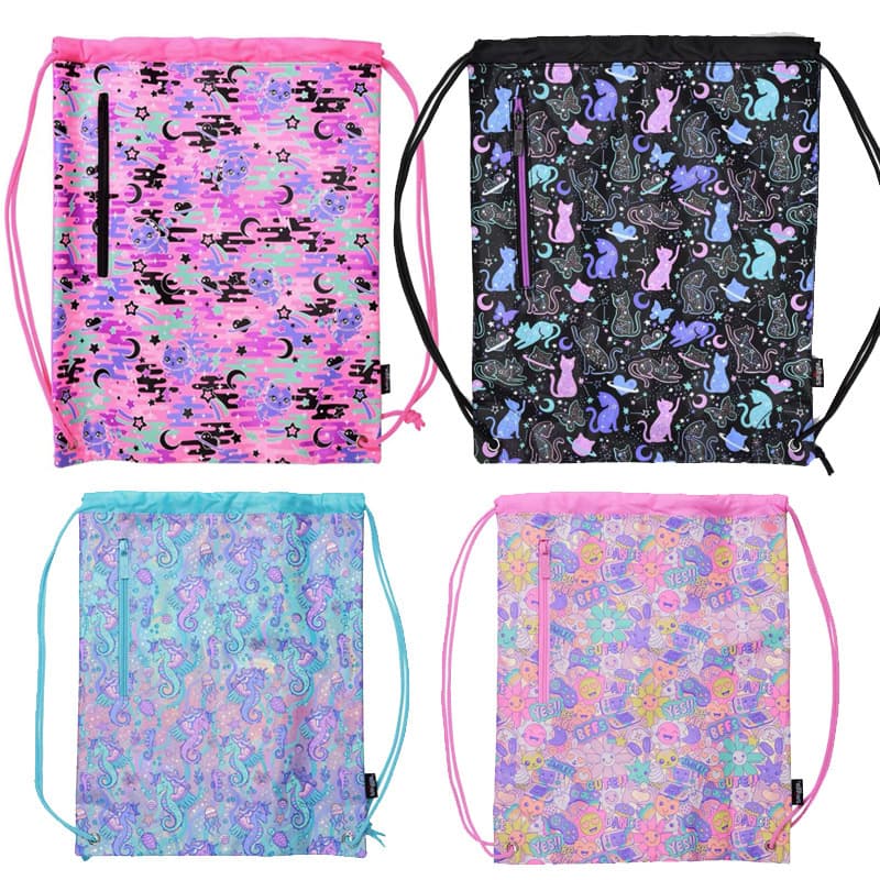 Australian Smiggle Drawstring Bag Children's Large-Capacity Tutoring Bag Primary and Secondary School Students Drawstring Bag Basketball Bag