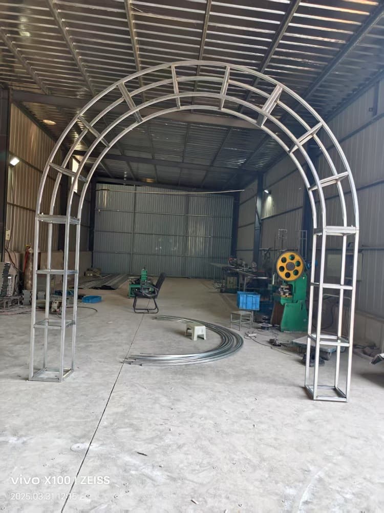 Round Truss Arc Truss Event Decorative Custom Iron Arch Corridor Round Arch Frame