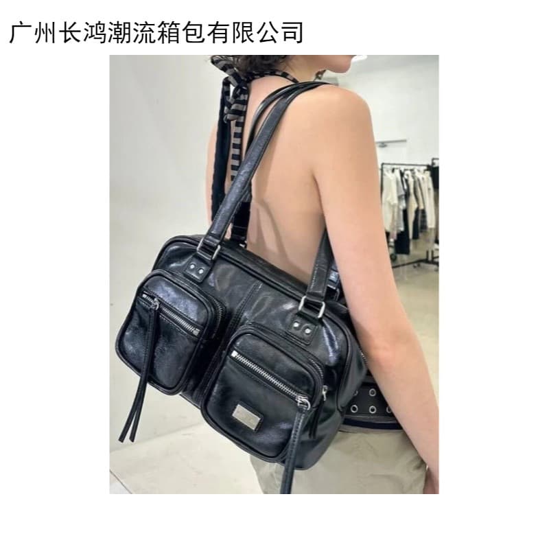 2025 new niche bag trendy webbing large capacity portable shoulder bag casual shoulder crossbody bag large capacity travel bag