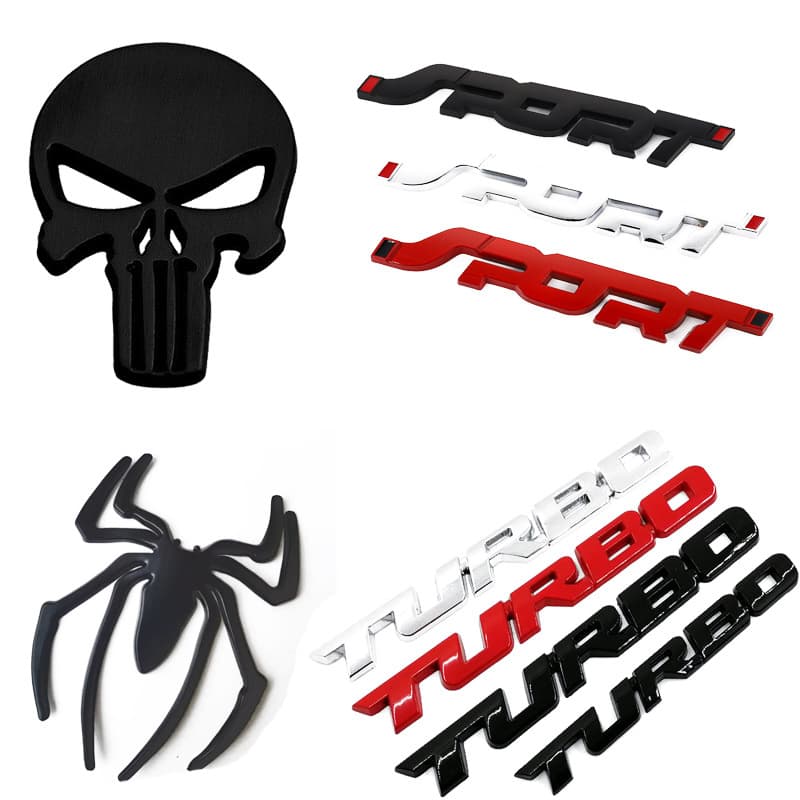 Metal car sticker scratch blocking Batman car sticker body sticker electric vehicle motorcycle 3D three-dimensional car label sticker