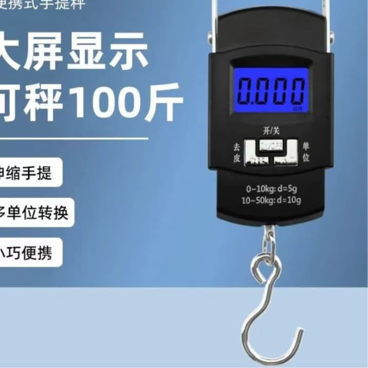 High-precision handheld electronic scale, fishing spring scale accurate household small gram scale portable tension hook scale.