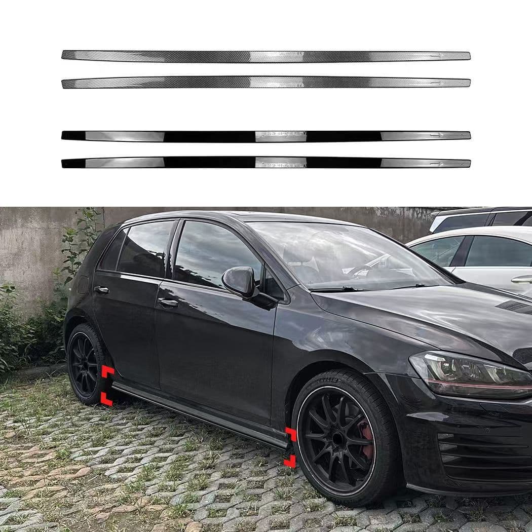 For Volkswagen Golf 7 Golf 7.5 GOLF MK7 GTI Side Skirt Small Body Kit Spoiler Decoration Modification