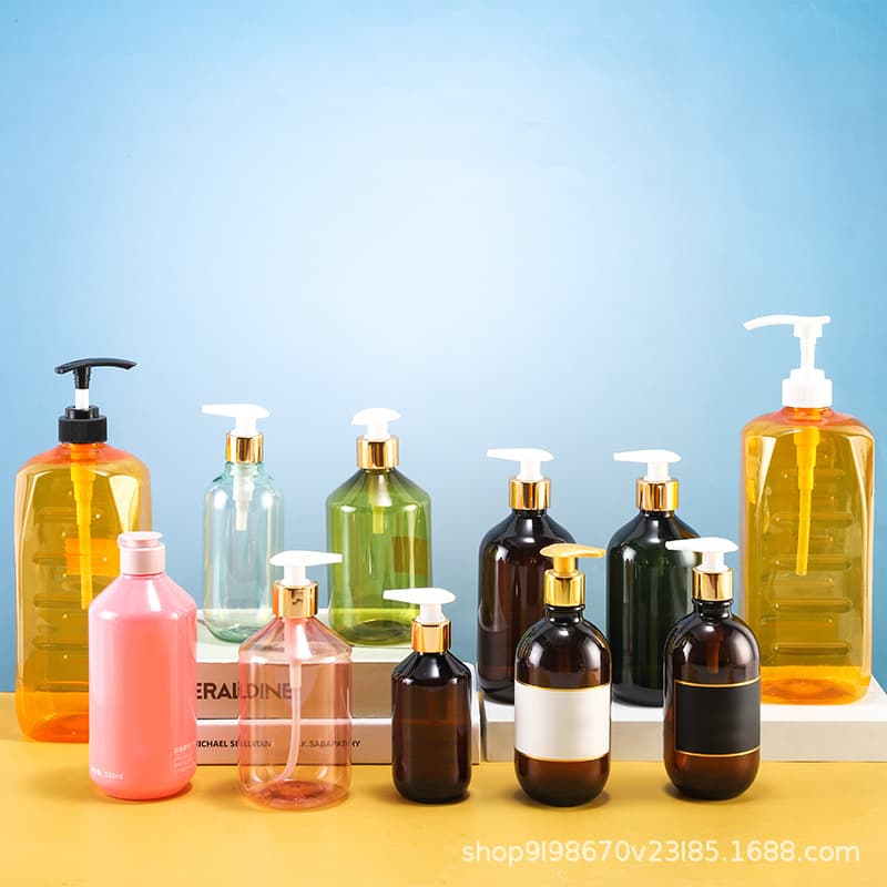 300ml Cosmetic Refill Bottle 500ml PET Pump Bottle Lotion Shower Bottle 1000ml Shampoo Bottle