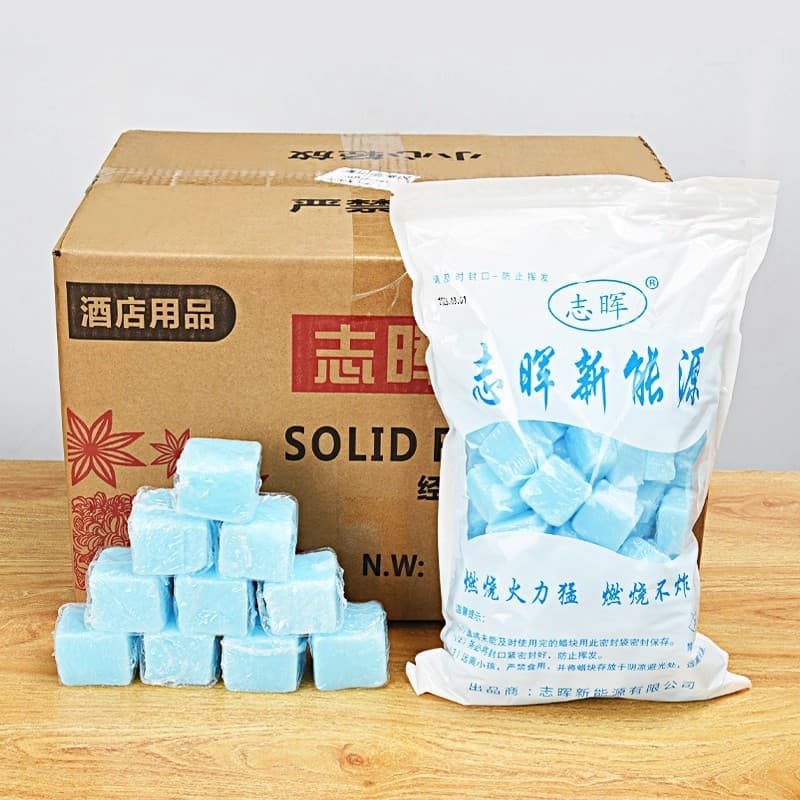 Solid alcohol case, heating ignition blocks, solidified alcohol wax, solid fuel igniter, charcoal combustion aid cubes