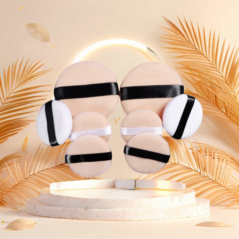 Ultra Soft Sponge Powder Puff Compact Setting Powder Fine Dry Wet Flocking Air Cushion Puff Beauty Makeup Tool
