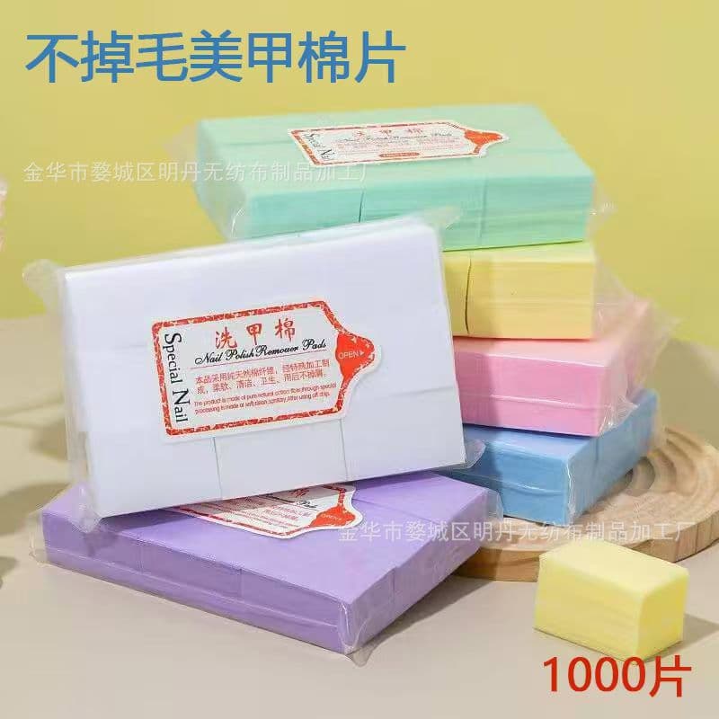 Lint-Free Nail Cleaning Pads for Gel Polish Wipe, Disposable Nail File Tool for Nail Salon