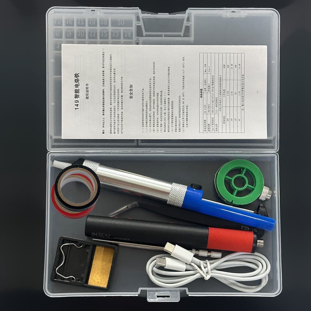 USB Soldering Iron 9V Portable T65 Soldering Iron Power Bank Compatible Rechargeable Soldering Iron Repair Tool