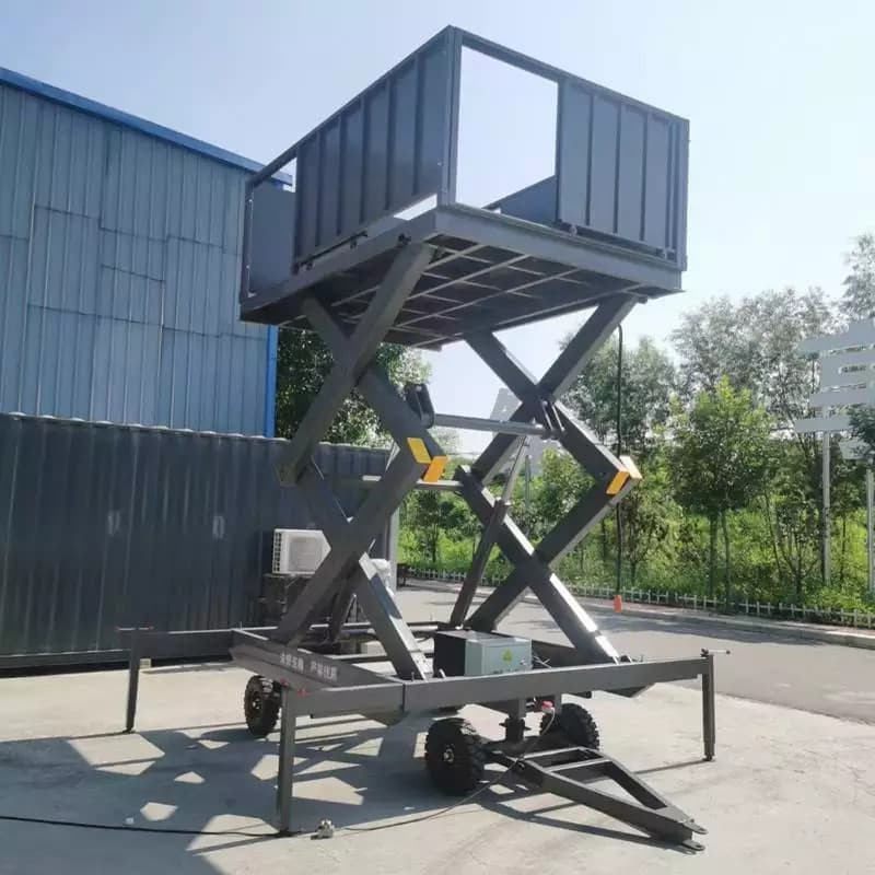 Fixed Pig Unloading Platform Livestock Transfer Elevator Manufacturer 2 Ton 3 Ton Electric Hydraulic Pig Loading Lift Platform