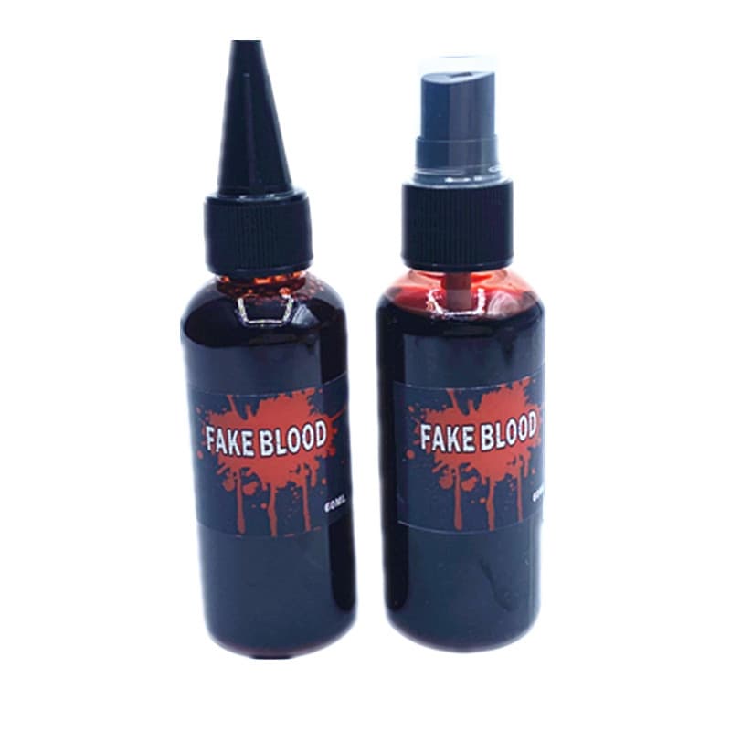 60ML Spray Fake Blood for Halloween Decorations, Film Props, Vampire Artificial Blood Capsules