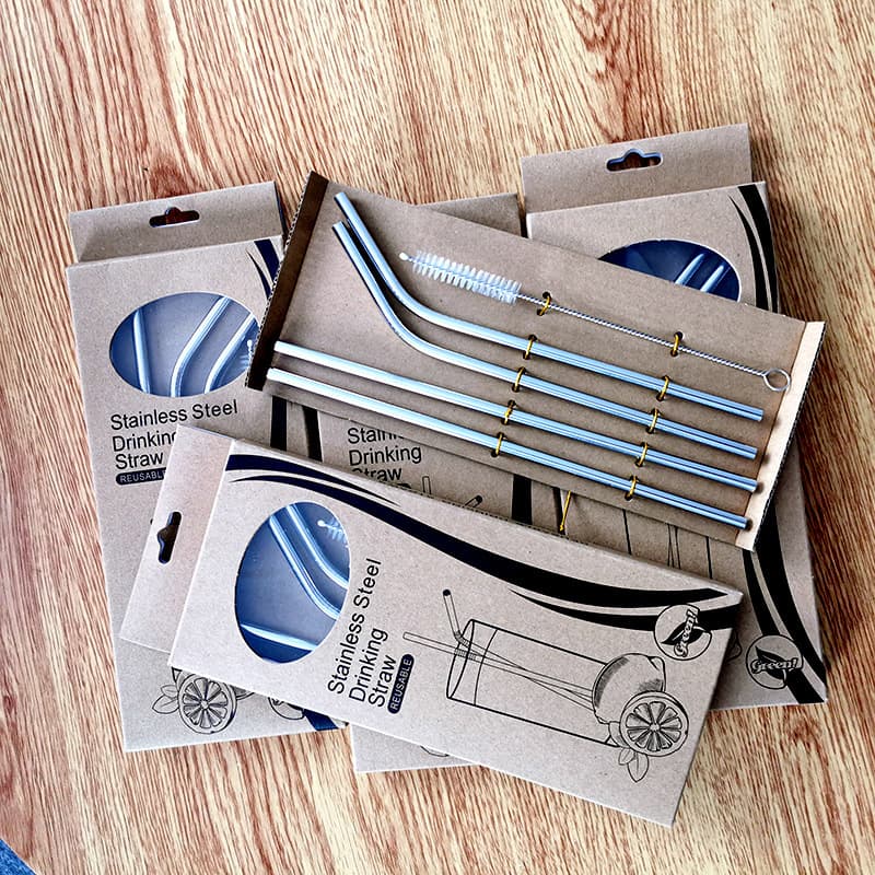 I kept 2 for myself and gave a few to friends! Very practical 304 stainless steel eco-friendly straws, 4-pack
