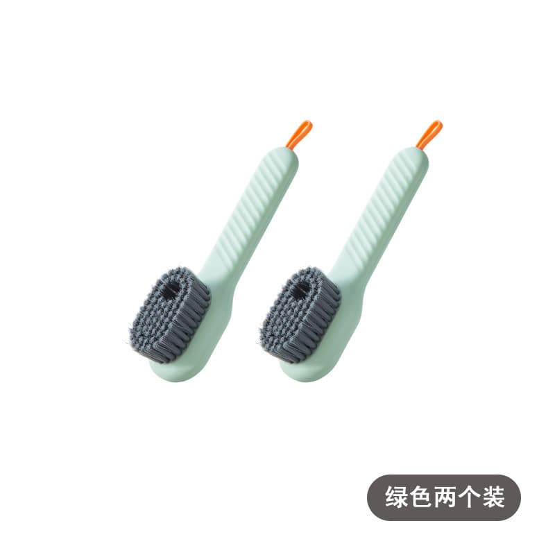 Liquid Dispensing Shoe Brush, Multi-Functional Cleaning Brush, Press-Type Soft Bristle Laundry Brush, Non-Damaging Shoe Cleaner