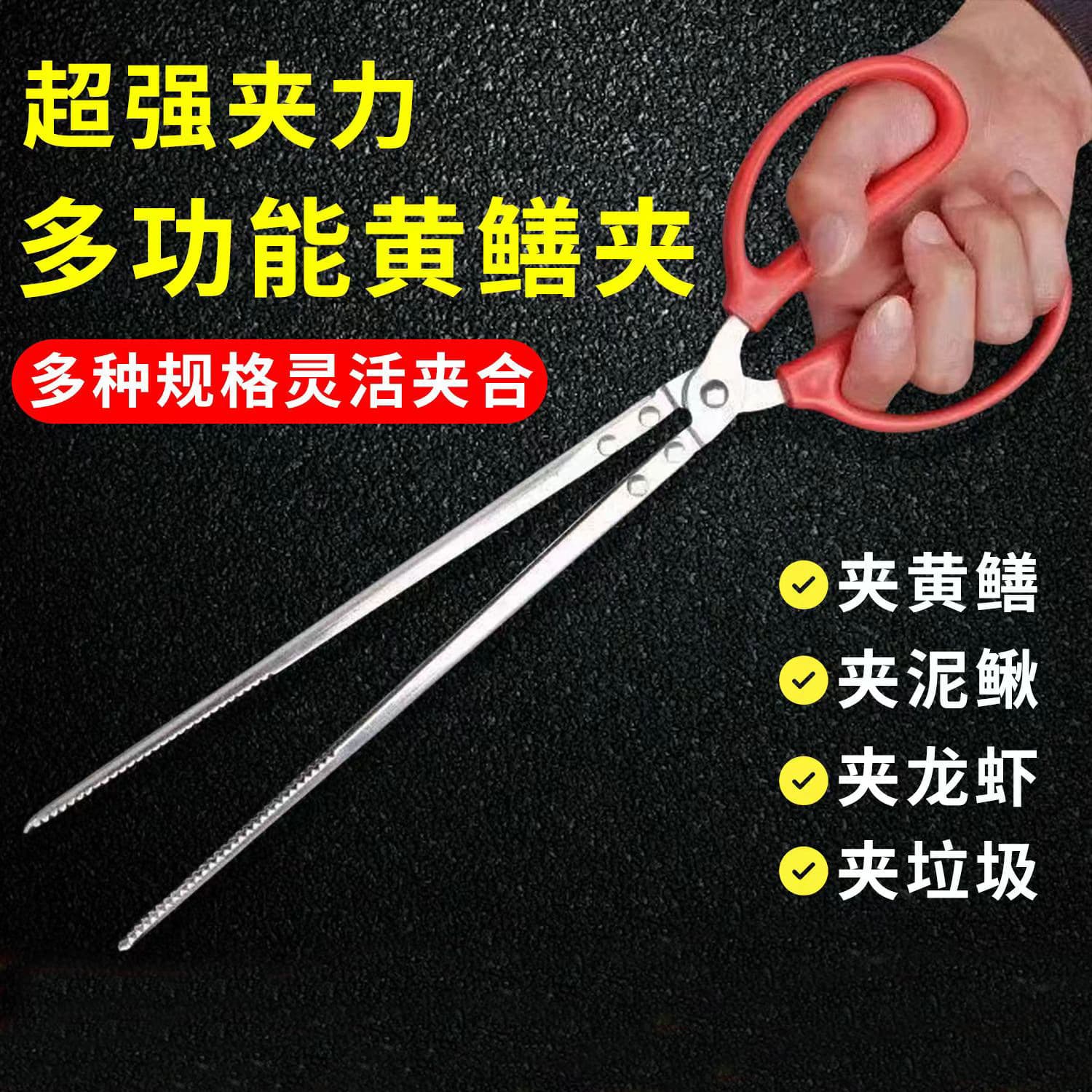 Tide Pooling Claw Eel Claw Stainless Steel Garbage Claw Tide Pooling Thickened Anti-Slip Eel Fish Catching Multi-Purpose Eel Claw