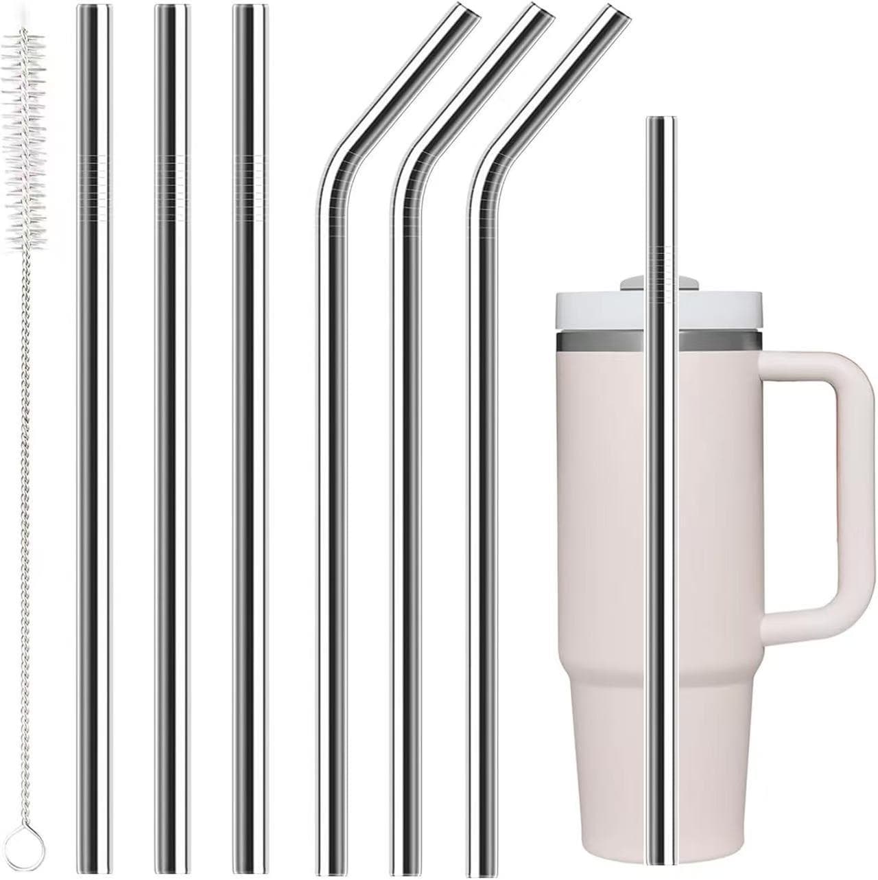 10mm Extended 28 30cm 304 Stainless Steel Straw for Stanley Insulated Cup Accessories Amazon
