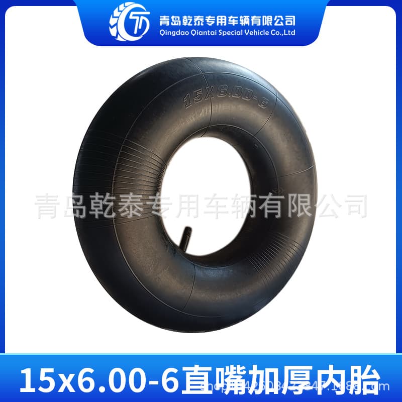 15x600-6 straight valve inner tube for lawn mower, turf vehicle tire inner tube 6.00-6 pneumatic tire inner tube