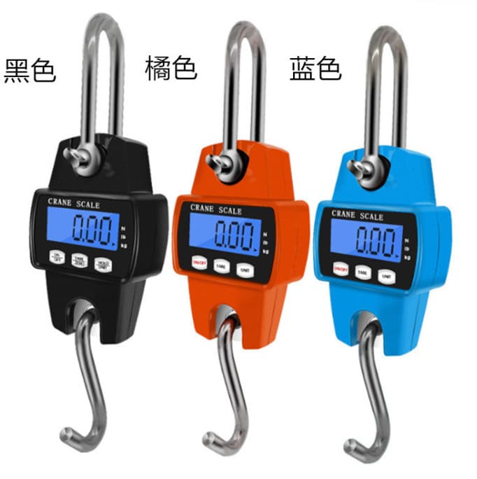 300kg Portable Hanging Scale for Industrial Use, Small Metal Hook Scale with Spring Mechanism