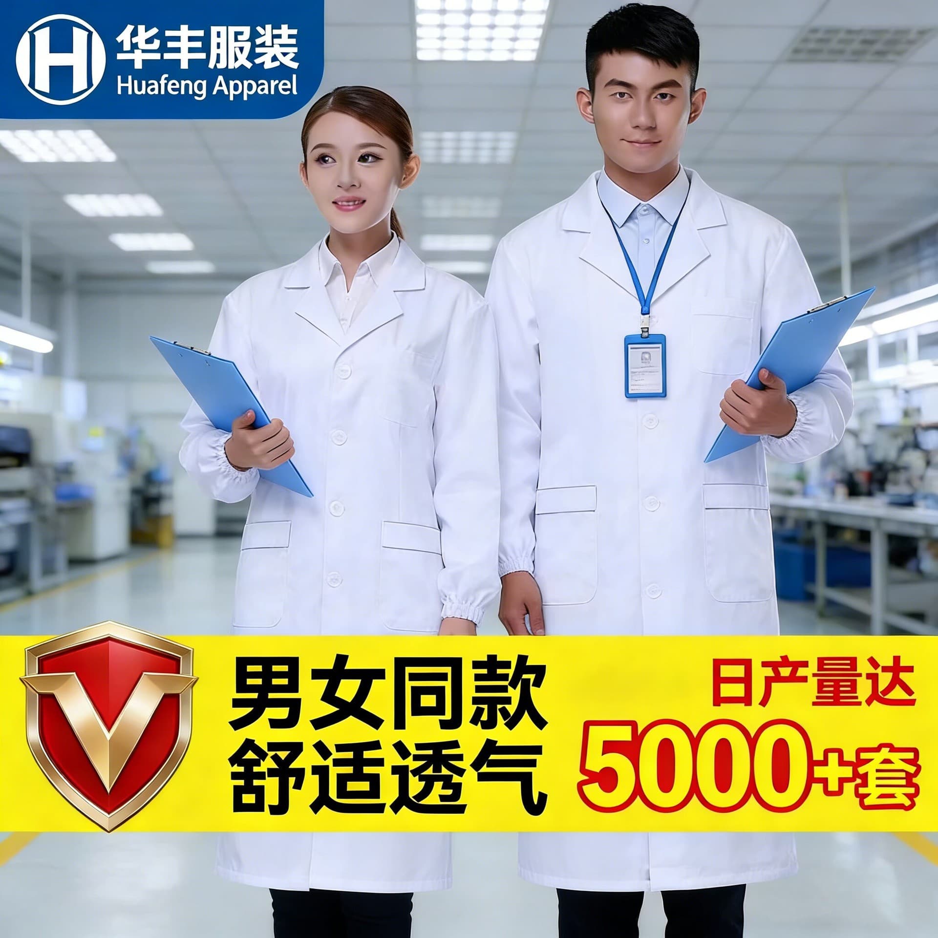 Nurse Uniform Lab Coat Pharmacy White Coat Polyester-Cotton Long Sleeve Doctor Coat Medical White Cotton Lab Coat