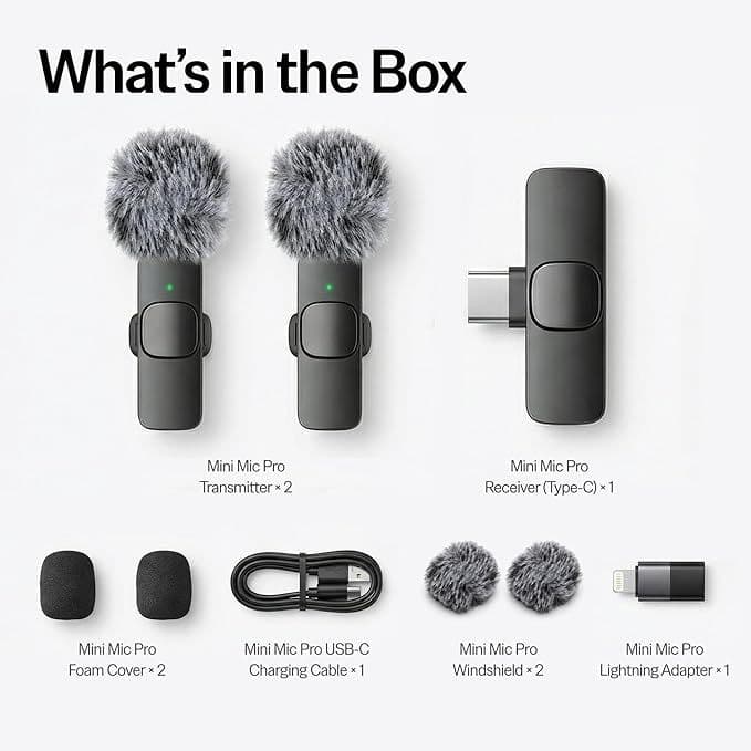 Hot-selling K9 Wireless Lavalier Microphone Professional Live Streaming Outdoor Interview Video Recording Noise Reduction Small Mic