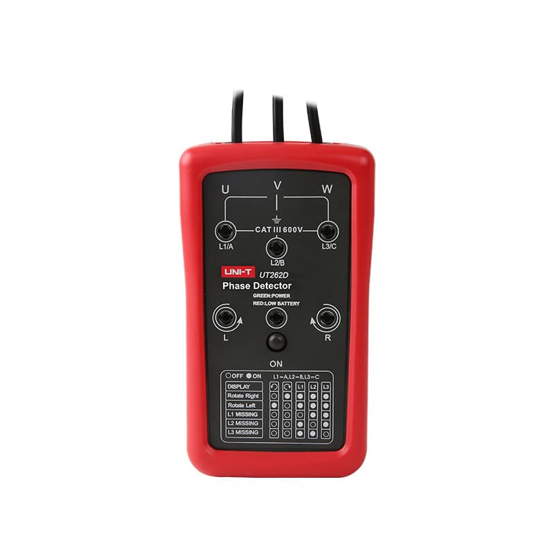 Unilide UT262D non-contact phase sequencer three-phase AC phase meter phase sequence meter phase meter detector