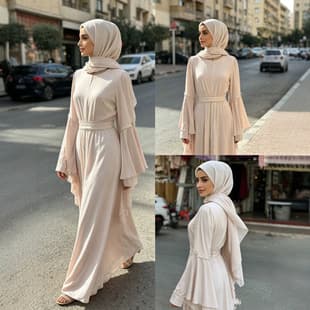 New Cross-Border Factory Direct Amazon Pakistan Turkey Women's Fashion Chiffon Beaded Dress