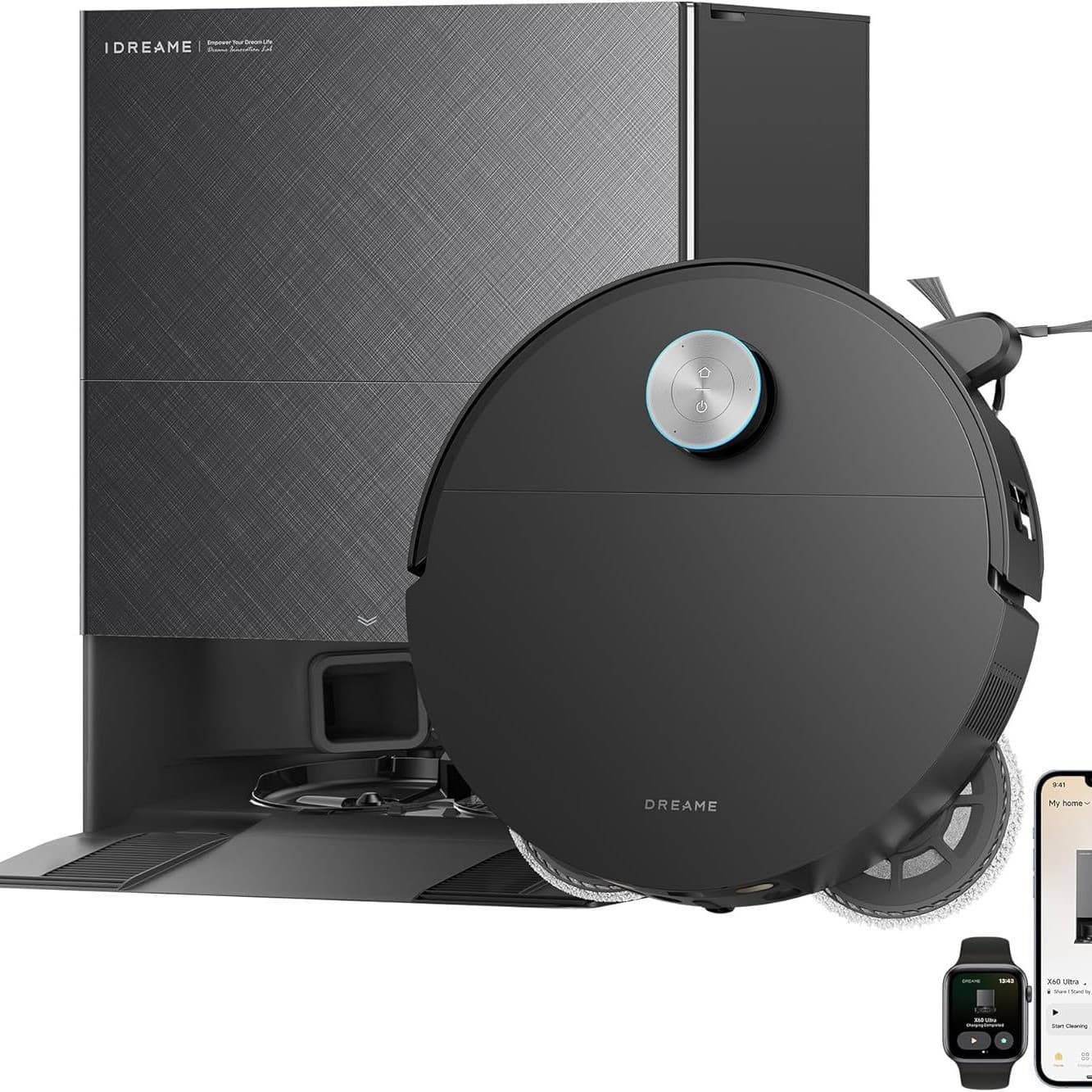 X60 Ultra Robot 35,000 Pa Suction Ultra-Thin Robot Vacuum 3.13 Inches