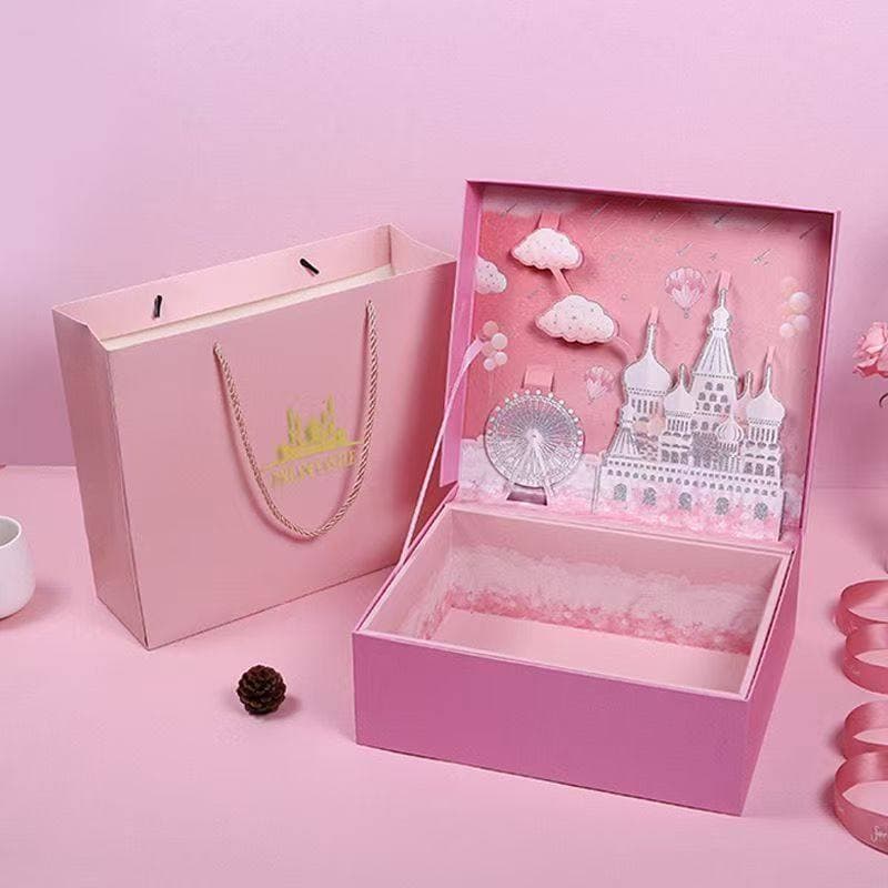 Valentine's Day Gift Box Birthday Gift Box Ins Style Packaging Box Exquisite Gift Box Empty Box 520 Gift for Girlfriend Boyfriend