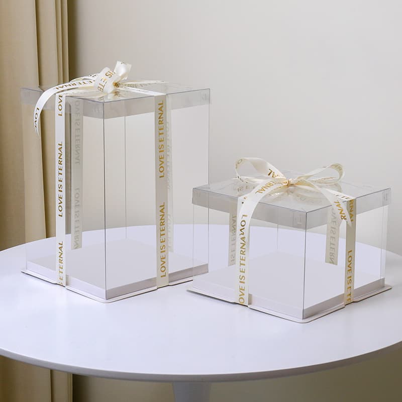 Cake Box Packaging 4 Inches 6 Inches 8 Inches 10inch 12inch / Single Layer Double Layer Triple Layer Flower Gift Box Dessert Baking Customization