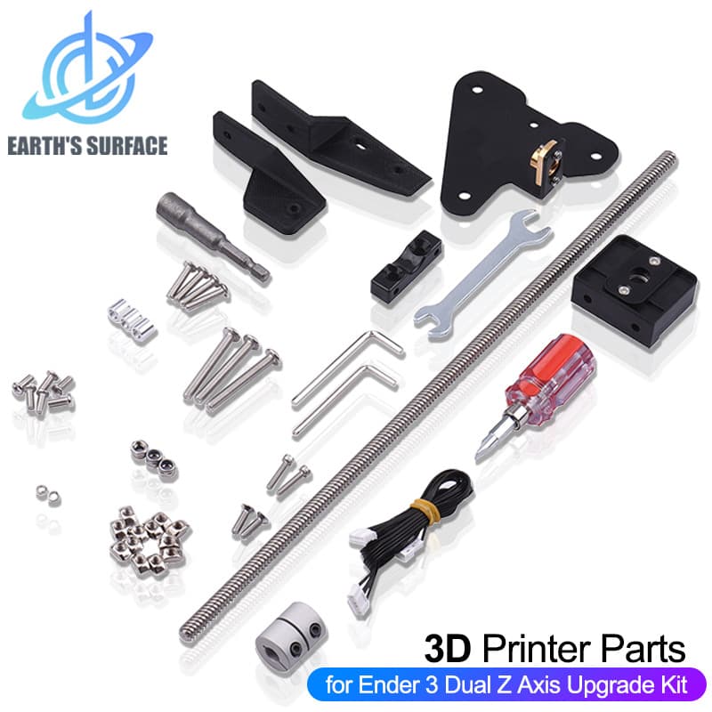 3D Printer Parts CR-10/Ender 3 Dual Z-Axis Upgrade Kit Z-Axis Lead Screw Upgrade DIY Kit