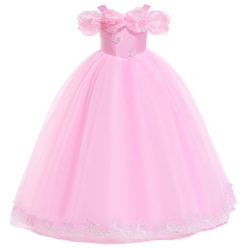 Ebay Amazon Style Women's Children's Dress Princess White Snowflake Grey Bridesmaid Gown Wedding Party Dresses For Girls