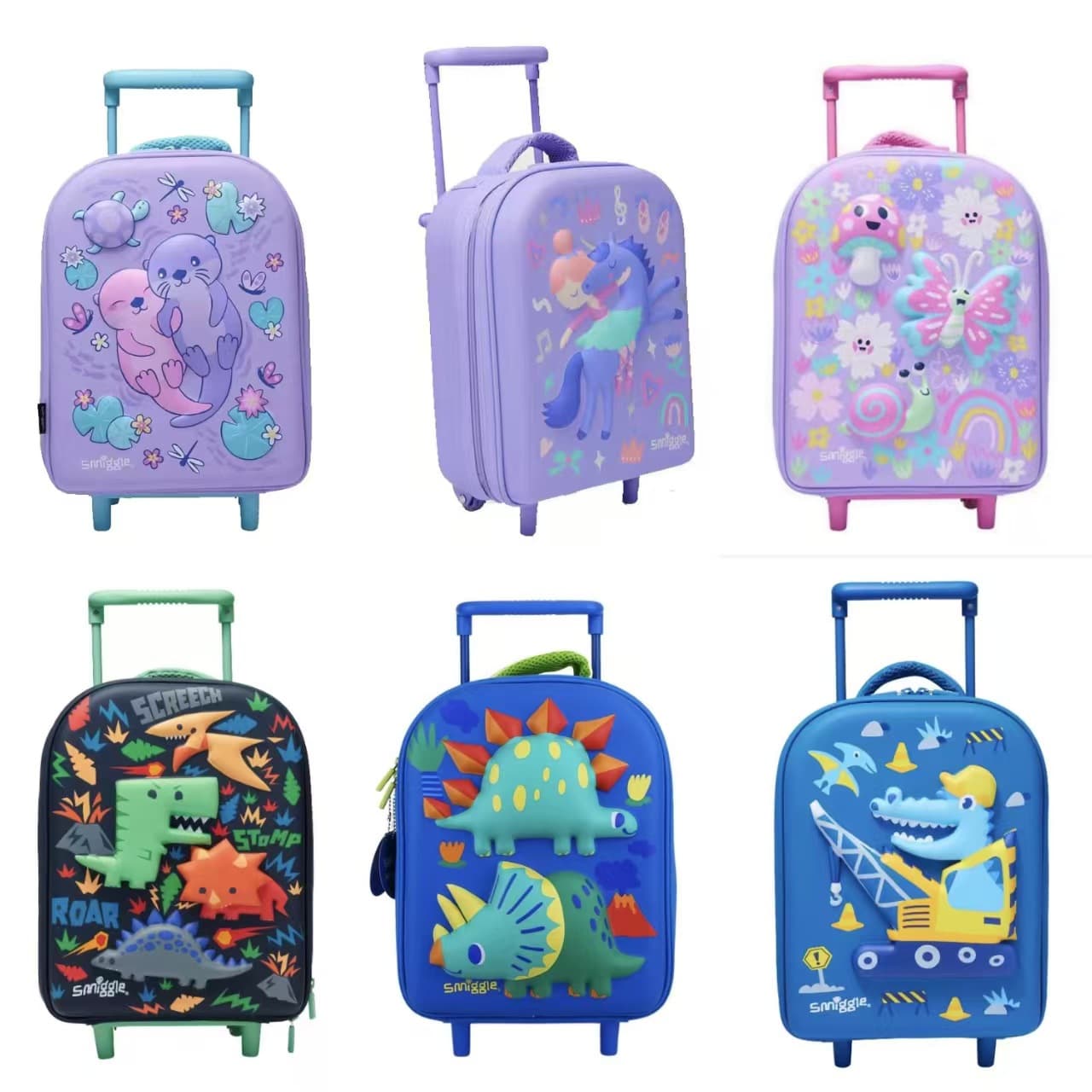 Australian smiggle small trolley case children's super cute suitcase travel suitcase trolley case for primary and secondary school students