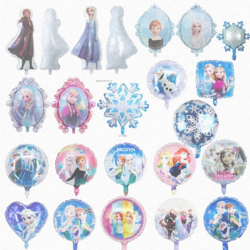 Frozen Olaf Magic Mirror Elsa Anna Princess Foil Balloon Cartoon Birthday Party Decoration
