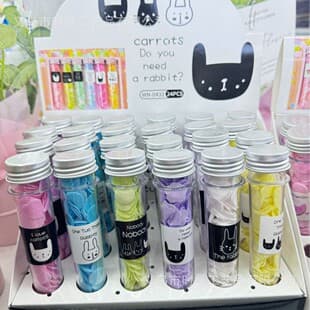 Creative Cartoon Test Tube Soap Flower for Kids and Students, Portable Hand Washing Sheets, Dormitory Travel Pack