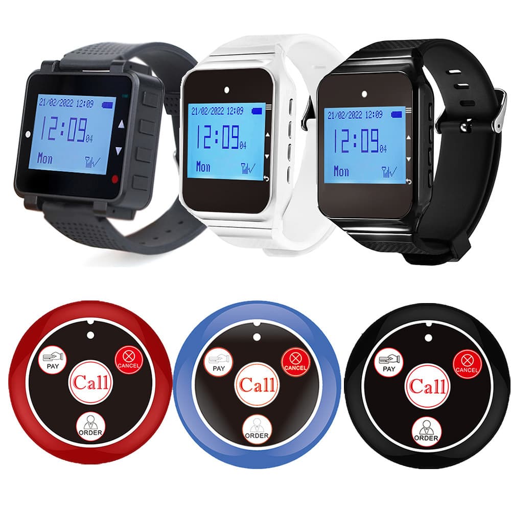 SU-R169 Wireless Alarm Wristwatch Mobile Receiver Hospital Tea Restaurant Alarm Watch Foreign Trade Caller