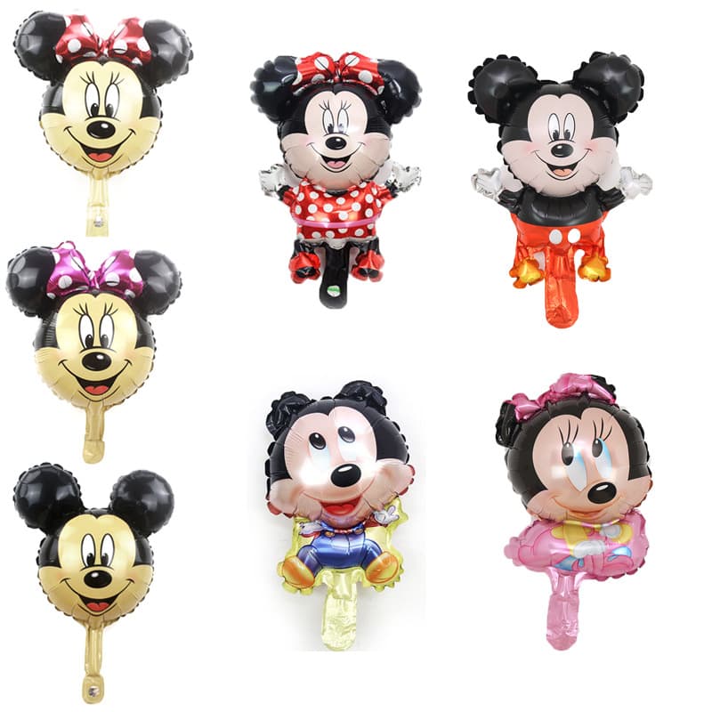 New Cartoon 16-Inch Mini Mickey Mouse Aluminum Foil Balloon Mickey Minnie Birthday Party Balloon Wholesale