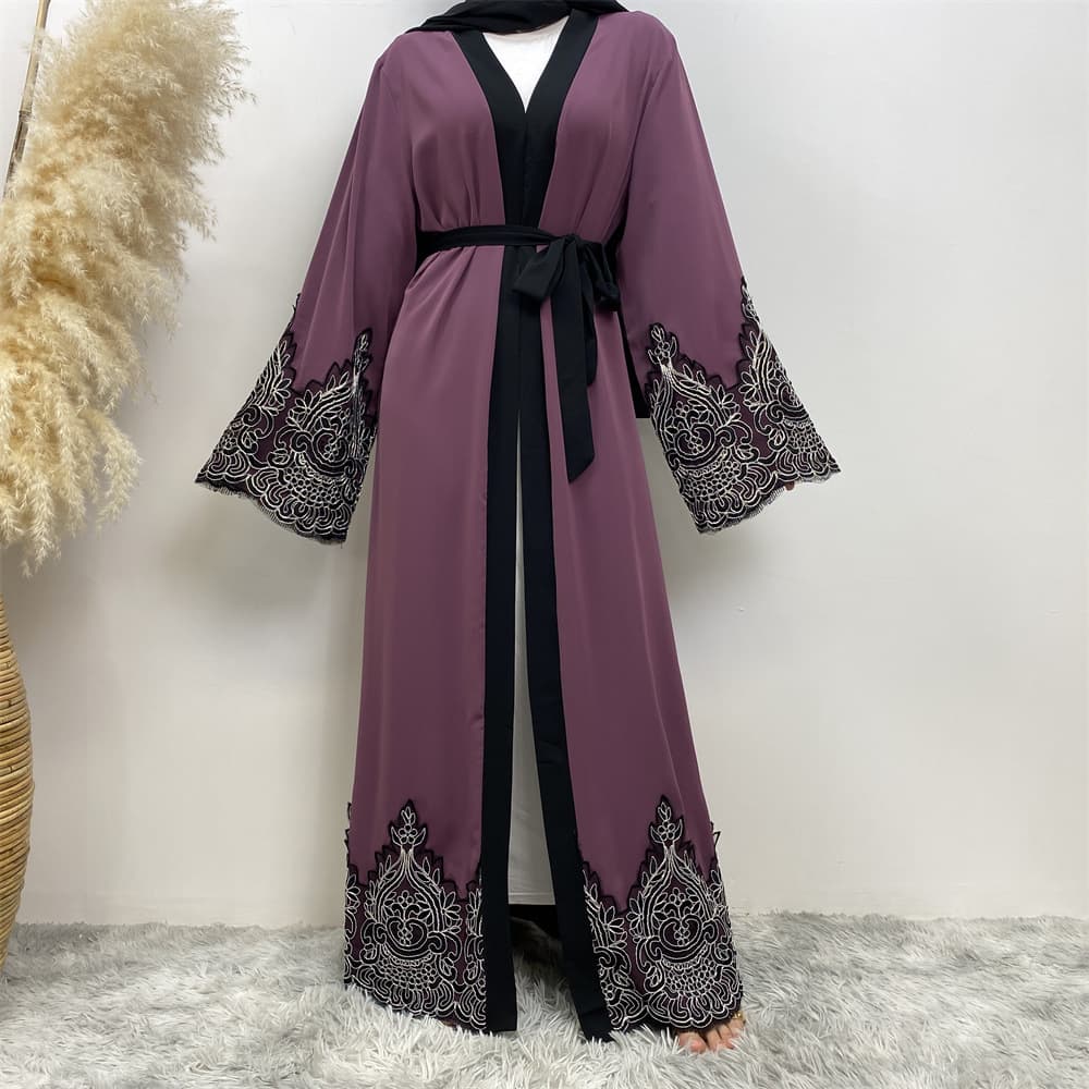 AliExpress ebay Amazon cross-border fashion lace embroidered Nida cardigan robe 1962