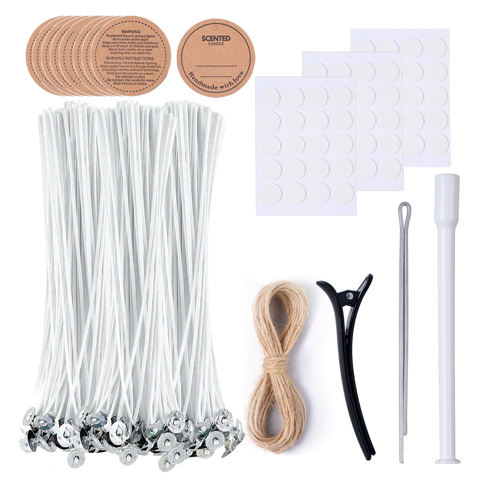 DIY candle wick material Candle wick set Candle making tool kit 71-piece wax wick set