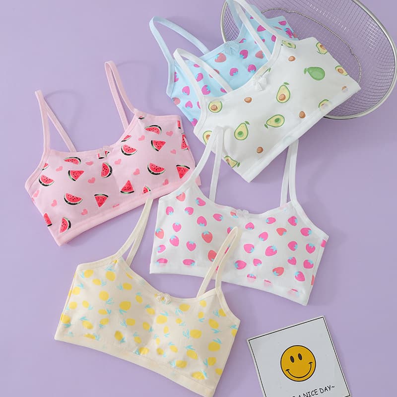 Girls' Development Period Underwear, Children's Camisole Vest, Pure Cotton, Thin, for Middle School Students