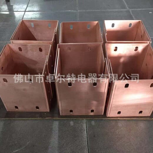 T2 Copper Busbar Processed Power Copper Busbar Copper Bar Copper Busbar Grounding Busbar Equipotential Tinned Copper Busbar