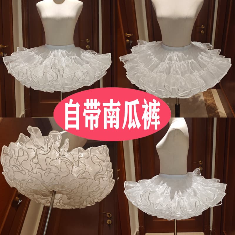 Persimmon support duck butt petticoat Lolita super violent short support daily flying Lolita pumpkin shorts petticoat cos