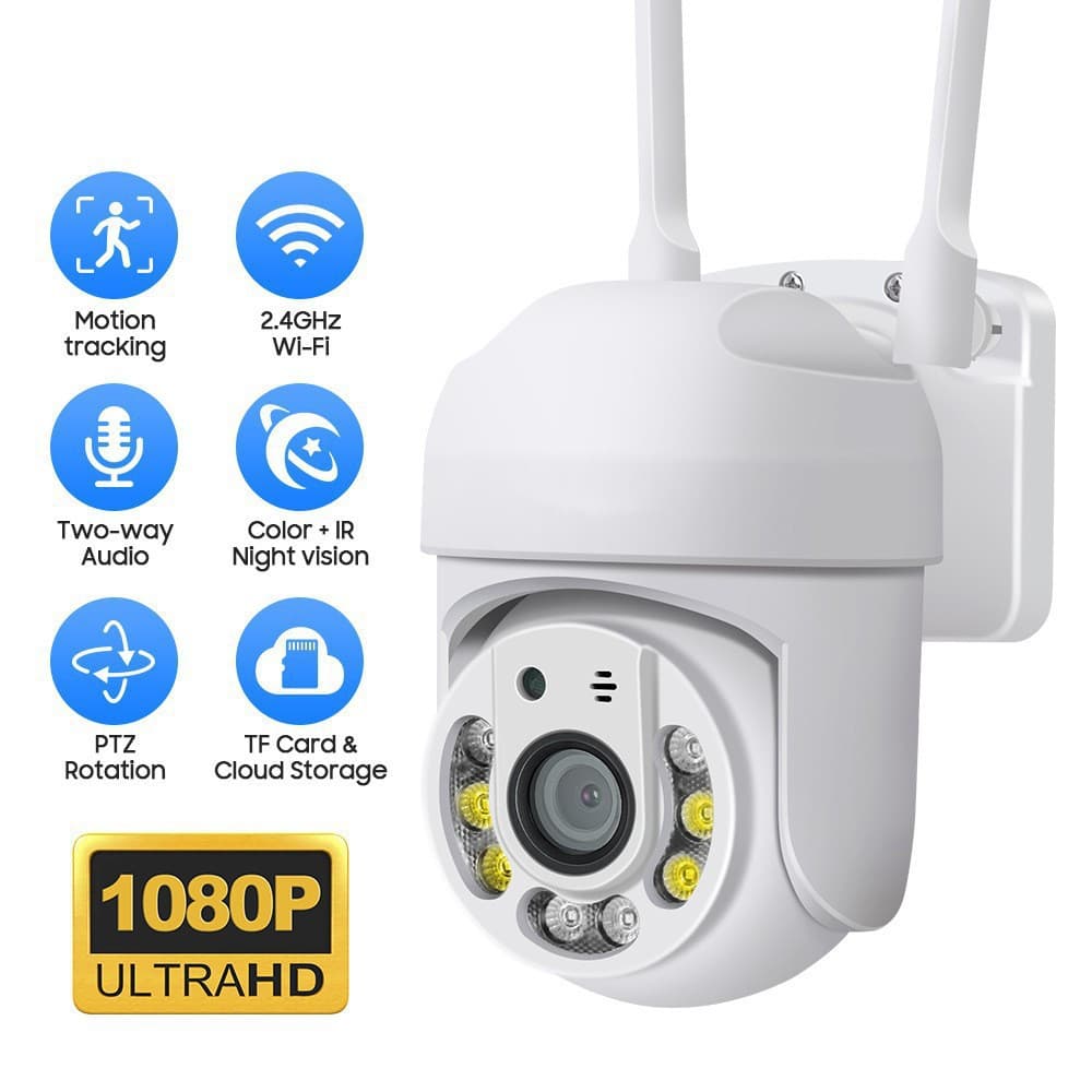 Surveillance Camera Y2 Dual Antenna Bracket Minions Outdoor Waterproof Wireless WiFi Security Surveillance Camera
