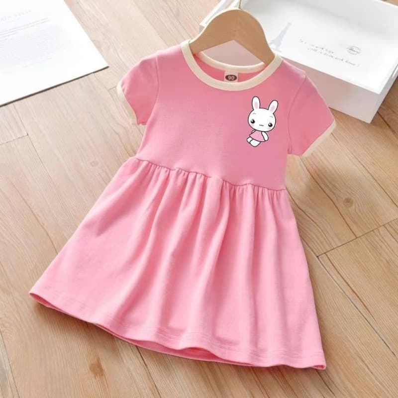 2025 New Summer Girls Dress Short Sleeve Fashion Baby Super Cute Children's New Princess Dress Doll Dress