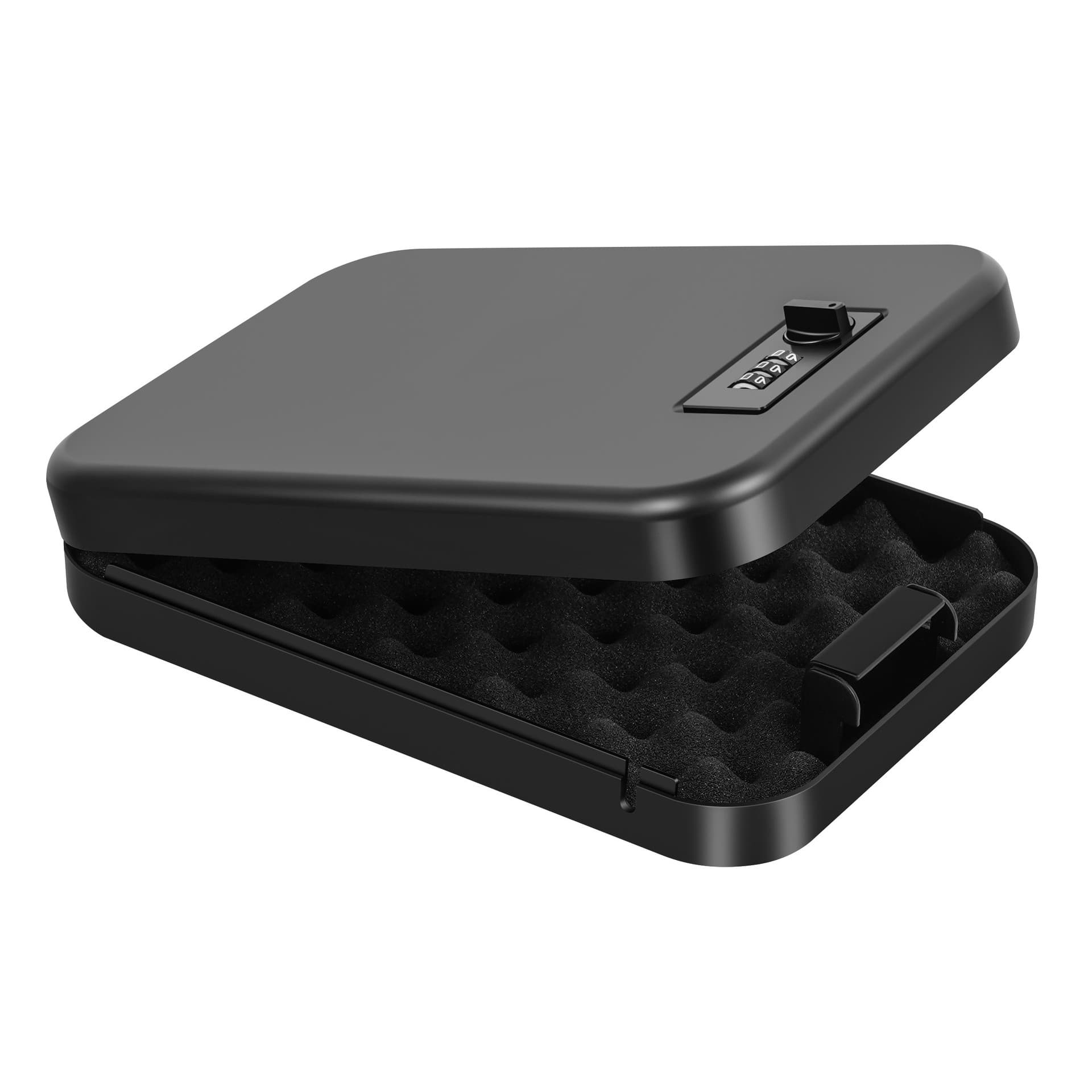 Cross-border office home use mini metal pistol box small mechanical password cash safety insurance storage box