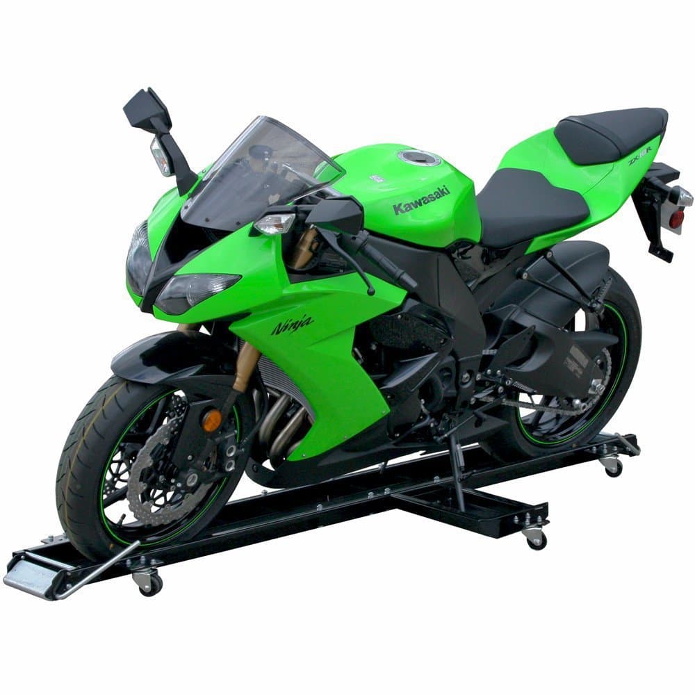 Heavy Duty Motorcycle Parking Stand, Parking Rack, Mobile Stand, Large Displacement Motorcycle Display Dolly, Rotating Mobile Mover, Bike Mover