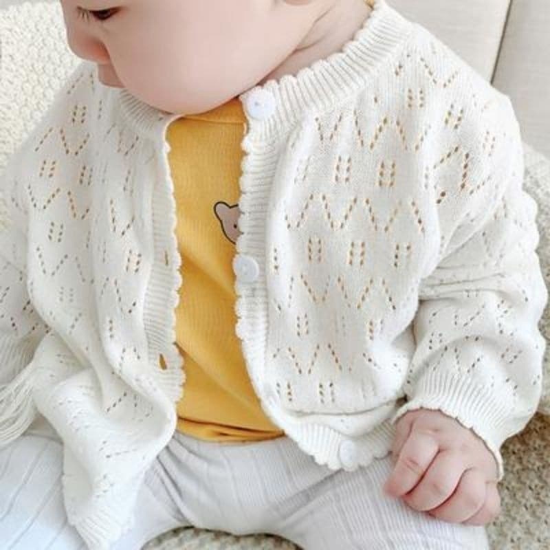 (Gift box) Children's autumn clothing, small outerwear, girls' pure cotton cardigans, men's and women's baby knitted sweaters, baby spring